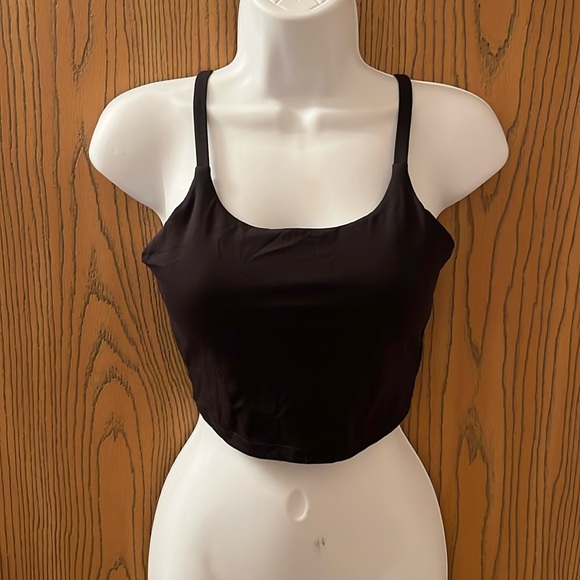Black Sports Bra Tank Top - Picture 1 of 4